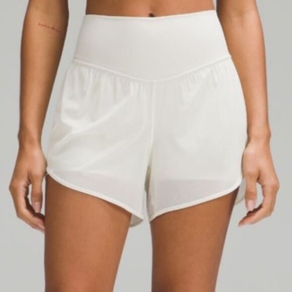 Lulu cream shorts